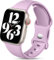 Charlam Compatibile con Cinturino Apple Watch 44mm 42mm 45mm 49mm per Donna Uomo, Cinturini in Silicone Sportivo Compatibile con iWatch SE Series 8 7 6 5 4 3 2 1, 42mm/44mm/45mm/49mm, Lavanda