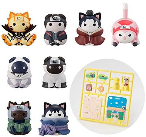 Megahouse - Naruto Shippuden - Nyaruto! Ver. Break Out! - Vierter großer Ninja-Krieg, Mega Cat Project (Komplettset mit Geschenk)