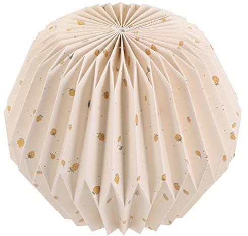 OSALADI Papier Klapp Lampen Schirm Origami-lampenschirm Zum Aufhängen Origami-papierlaterne Lampenschirm Für Deckenleuchte Handgefertigte Lichtabdeckung Falten- E27 Deckenlampe Jahrgang