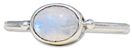 Minimalistischer Mondstein ring, 925 Silber ring, winziger Mondstein ring, Juni Geburtsstein, stapelbarer Ring, Frauen ring (71 (22.6))