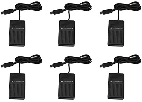 Censous 6 x PC USB Fußschalter Tastatur Pedal