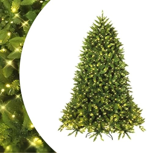 SPOTRAVEL 5FT/6FT Pre-Lit Christmas Tree, Artificial Xmas Tree with 450/650 LED lights, 600/1250 Branch Tips & 8 Lighting Modes, Holiday Party Decor for Office Home (5FT)