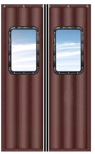 Rideau Phonique Anti Bruit De Porte D'entree, Rideau De Porte Isolant Thermique, Au Froid Et Au Bruit Rideau De Porte D'occultation, Disponible dans Toutes Les Tailles (0.6mx2.1m)