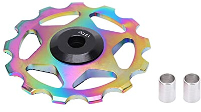 Tissting 13T Keramik Schaltwerk Riemenscheibe, Schaltwerk Riemenscheibe, Aluminium Legierung Sealed Bearing Wheel für Rennrad, Mountainbike, MTB, BMX
