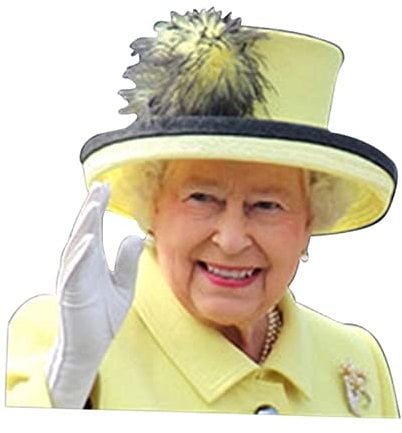 Husoiuy Königin Elizabeth Aufkleber | Queen Autofenster Aufkleber | Lustige Auto Fensterfolie | wasserdichte Königin Von England Autoaufkleber - Personalisierte Autoaufkleber Dekoration