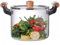 Casserole en Verre avec Couvercle,Transparent Casserole en Verre,Résistantes à la Chaleur,Casserole en Verre Induction,Faitout de Grande Capacité,Pot à Soupe Transparent Domestique