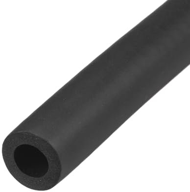 sourcing map Foam Tubing for Handle Grip Support, Pipe Insulation Outside Pipe Lagging, 13mm(1/2) ID 23mm OD 1m Black