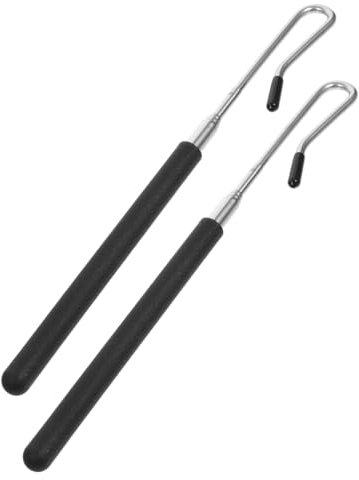 TOYANDONA Ausziehbare Puppenstangen 2 Stück Einziehbare Metall-Puppenstangen Armkontrollgriff Mit Kunststoffhülle Für Kleine Und Große Puppen