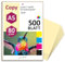 younikat DIN A5 Papier 80 g/m² I 500 Blatt in hell-gelb I Kopierpapier Blanko Rezeptpapier I dv1508
