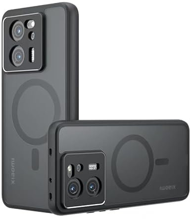 JNERBUYI Hülle für Xiaomi 13T 5G/Xiaomi 13T Pro 5G, Magnetische Handyhülle, unterstützt Autohalterung und Kabelloses Laden, Anti-Fingerabdruck Matte Hülle.
