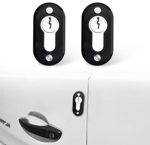 JERICMOTO 2PCS Dummy False Door Lock for Vans/Commercial Vehicles, Anti-Theft Deterrent Security Lock Protection Kit for Lorries, Trucks, Caravans, Motorhomes