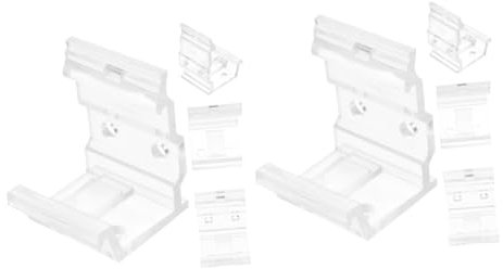 Alipis 8pcs Curtain Track Bracket Set Simple Blinds Replacement Holders for Easy Installation Curtain Track Accessories for Home and Office Use