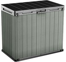 Keter Porta Attrezzi da Esterno Store-It-Out Darwin, Ideale per il Giardino, Verde, 140x80x120H cm, 1150 L