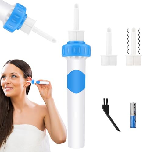 Wudajie Ohrenschmalz Entferner, Ohrenschmalz Entferner Sauger Elektrisch Sanftes Ohrenschmalzentfernungs, Oroclear, Tragbares Ohrenschmalz Sauger für Erwachsene, Kinder, Männer, Frauen und ältere Me