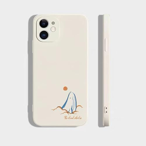 Compatible avec OnePlus Nord CE4 Lite 5G Coque Silicone Couple Baleines Antichoc Souple Design Mignon