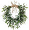 Eyccier Olive Wreaths for Front Door, 20 Inch Green Olive Branch Wreath with Bowknot, Portable Greenery Graland for Home Wall Window Decor.