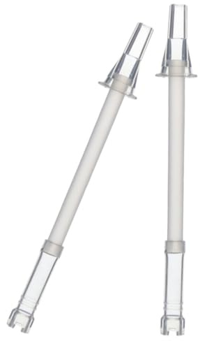 Gadpiparty 2pcs Reusable Silicone Water Cup Straw Accessories Soft Insulated Portable Replacement Straws for Hot Cold Drinks Compatible with Various Bottles