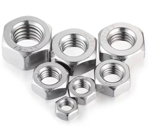 Sechskantmuttern-Sortiment – ​​Edelstahl 304 | M2-8 | 20 Stück(20pcs M2.5)