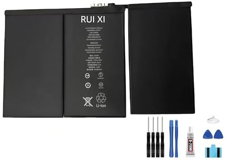 RUIXI Battery Compatible for iPad 2 6500mAh A1395 A1396 A1397 A1316 Repair Part Original Capacity Tablet Pad Batteries Bateria