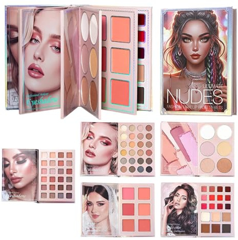 Palette Di Trucco Stile Libro Di Kit Trucco | Blush Da Viaggio In per Studentesse Viaggiatrici Professioniste Sposa Occasioni Quotidiane e Speciali