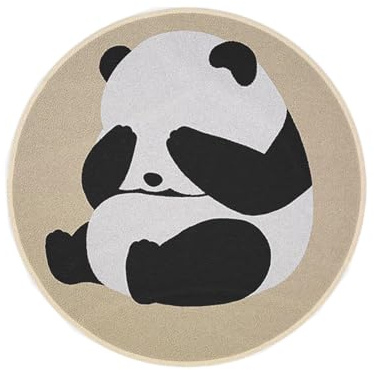 Vibhgtf Panda-Badezimmerteppich – Weich, rutschfest, Bequem, Dekorativer