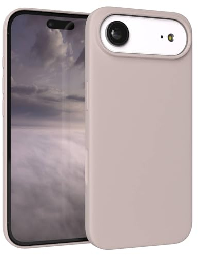 EAZY CASE Premium Silikon Hülle für iPhone Air - Handyhülle, Stoßfest, Schutzhülle mit Kameraschutz, Kratzfester weicher Mikrofaser-Innenfutter, Slim Liquid Silikon Cover Case Bumper - Nude Rosa