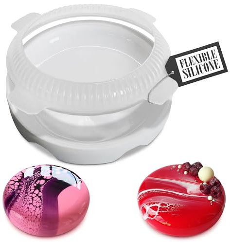 3D-Silikon-Kuchenformen zum Backen, runde Silikonformen zum Backen, Mousse, Kuchenformen, Silikon, Brownie-Pfanne, Käsekuchenformen zum Backen, runde Kuchenform, Silikon-Backform