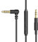 Cubilux Right-Angle Replacement Headphone Cable with Microphone Compatible with Sony WH1000XM5/XM4/XM3/XM2/XB910N/XB900N/XB700/CH910N/CH710N/CH700N, JBL Live 770NC, Beats Pro Solo 3/2 Studio 3, 4 Feet