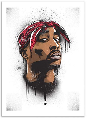 Wall Editions Art-Poster - Tupac - Bokkaboom