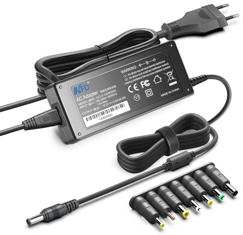 KFD Netzteil 12V 4A 4,5A 5A Ladegerät Netzkabel für Teufel Boomster 2.1 BT Bluetooth Speaker, TP-Link Archer AXE300 Power Adapter, ODYS i27 Q27 PRO Monitor, Peaq PMO G270-CQK S242, Teufel CINEBAR ONE