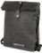 Bonizetti Rucksack KANSAS - Freizeitrucksack 26 x 13 x 35cm aus veganem und wasserabweisendem Kraftpapier Schwarz Papierrucksack, umweltschonend, Daypack, Roll Top, Naturmaterialien, Tasche