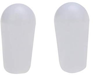 Musiclily Pro Metrisch 3,5mm 3-Weg Toggle Schalter Knopf für Korea Epiphone Les Paul E-Gitarre, Weiß(2er Set)