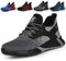 AONETIGER Sicherheitsschuhe Herren Damen Leicht Arbeitsschuhe Stahlkappe Sportlich Schutzschuhe Atmungsaktiv rutschfest Schuhe Sneaker(Größe 39,Grau)