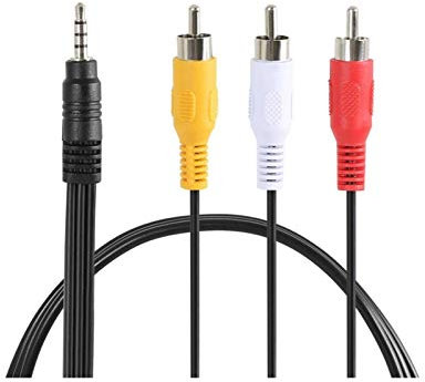 Alta qualità 2 PCS Cavo RCA Cavo maschio a 3 RCA Adattatore Adattatore 3.5mm Adattatore Audio Audio video AV Cable for lettore DVD Registratore HIFI VCR TV stereo 1.5m per amplificatori / registratore