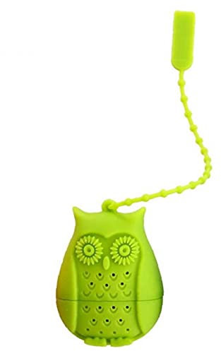 Ruluti Creative Cute Owl Tea Strainer Tea Bags Food Grade Silicone Loose-leaf Tea Infuser Filter Diffuser Fun Cartoon Tea Accessories