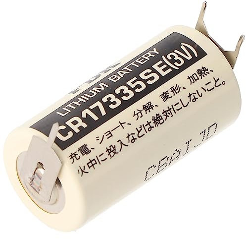 Sanyo Lithium Batterie CR17335 SE Size 2/3A, 3er Print Lötfahnen, Rastermaß 7,6mm