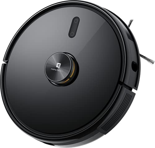realme TechLife - Robot aspirador de alta succión con navegación láser, 4 niveles de limpieza, compatible con Alexa, Google Assistant y aplicación (Android, iOS)