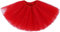 Ruiuzioong Damen Teen Tutu Rock Erwachsene Klassische Elastische 4 Schichten Tüll Tutu Rock für Dress Up Party Ballett Tanzen (rot)