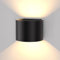 Homefire LED Wandleuchte Innen Wandlampe - Aussenlampe Schwarz Wandbeleuchtung Aussen 5W Außenlampe Up Down Außenleuchte IP65 Wandstrahler 3000K Warmweiß Außenbeleuchtung für Hauswand Garten Flur