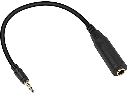 PNGKNYOCN 30cm 3.5mm auf 6.35mm TS Mono Audiokabel für Verstärker, Laptop, Gitarre u.v.m.