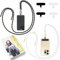 Qyoocom Cordon Telephone Portable- Lot de 2,Élégante et Durable,Tour de Cou Telephone Portable Universelle Compatible avec la Plupart des Coques pour Smartphone Noir Blanc
