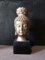 Buddha Statue Poly Figur Kopf Gold & schwarz Teelicht Halter Meditation Yoga Dekoration 21cm hoch