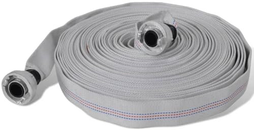 INLIFE Tuyau de pompier plat 20 m avec raccords D-Storz 1, 2,2 kg, 141108