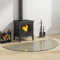 Funkenschutzplatte Glas Halbrund 1200x600 mm