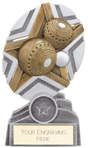 Trophy Superstore The Stars Lawn Bowls Trophy - Free Engraving - 150mm D-60x16