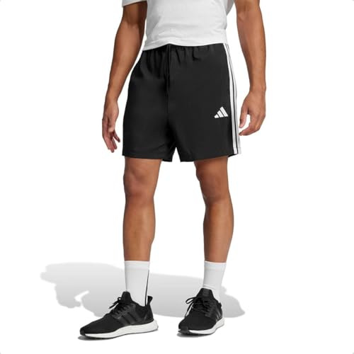 adidas Herren Essential Three Stripes Chelsea Short, Black/White, S