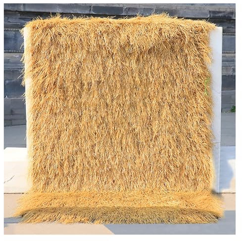 CURBX Artificial Thatch Roofing Simulation, Thatch Roofing Or Bar Hut Grass, Thatch Cover Fake Thatch Roofing, Thatch Thatched Straw Roof Garden, Thatch Roofing Bar Straw(0.5x18m)
