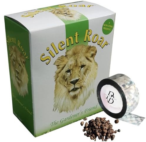 Cat Repellent For Garden Bundle With Silent Roar Cat Repellent Granules 500g & 50m of Reflective Bird Scare Tape: A Cat Deterrent For Garden Solution to Keep Cats Away