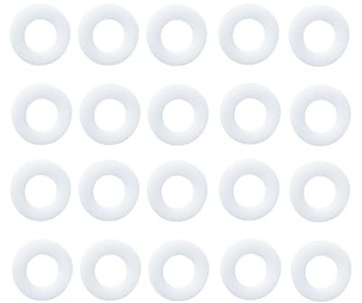 20 piezas cuchillo plegable pivot pin plano teflón arandelas, cuchillo de bolsillo Pin rodamiento Shim, sello mesón reemplazo cojín cojín anillo cojinete (B)