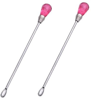 AUTSUPPL Wax Seal Stirring Spoon 2 Pcs Small Wooden Mixing Sticks for Wax Melting and Sealing Stamp Supplies Lightweight Practical Tool for DIY Seal Lovers